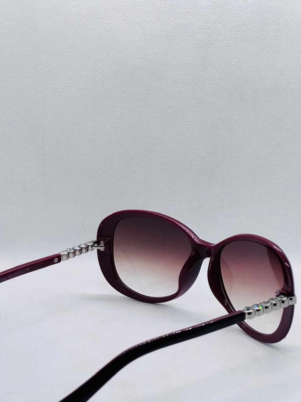 Vault black maroon double glazed Sunglasses-women