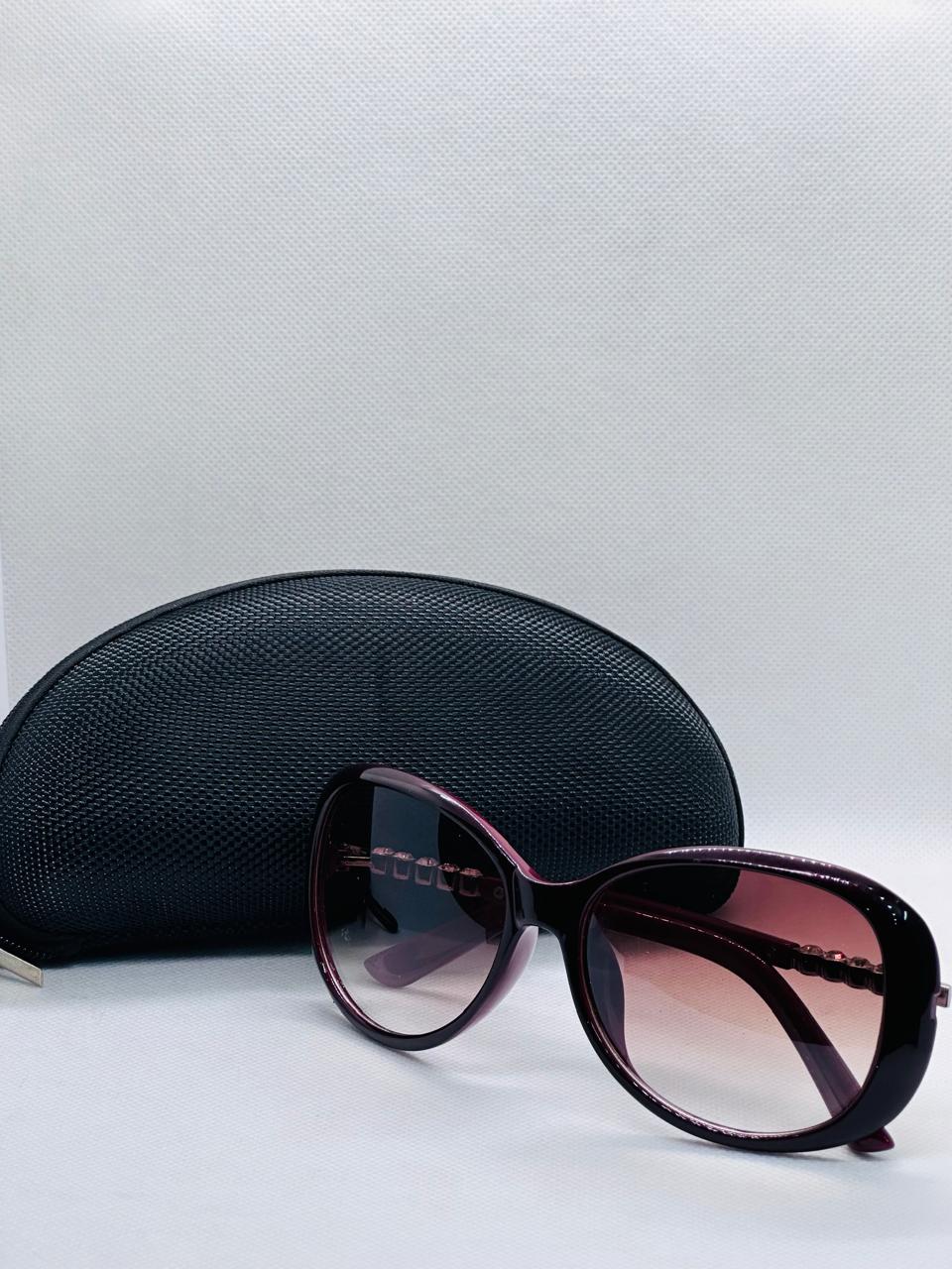 Vault black maroon double glazed Sunglasses-women