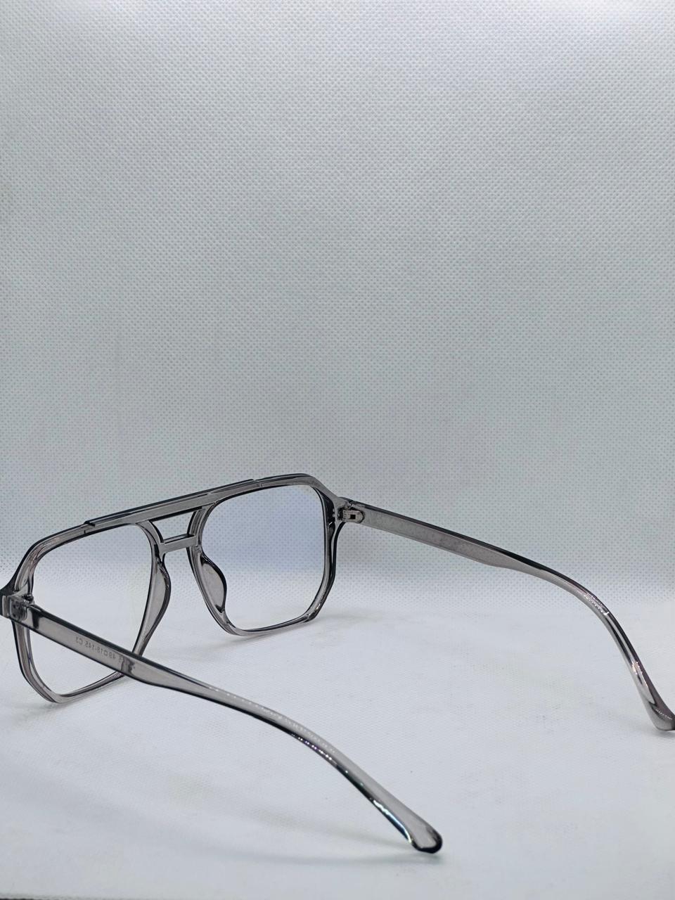 Double Bridge Optics Eye-wear - Grey - Square - Unisex