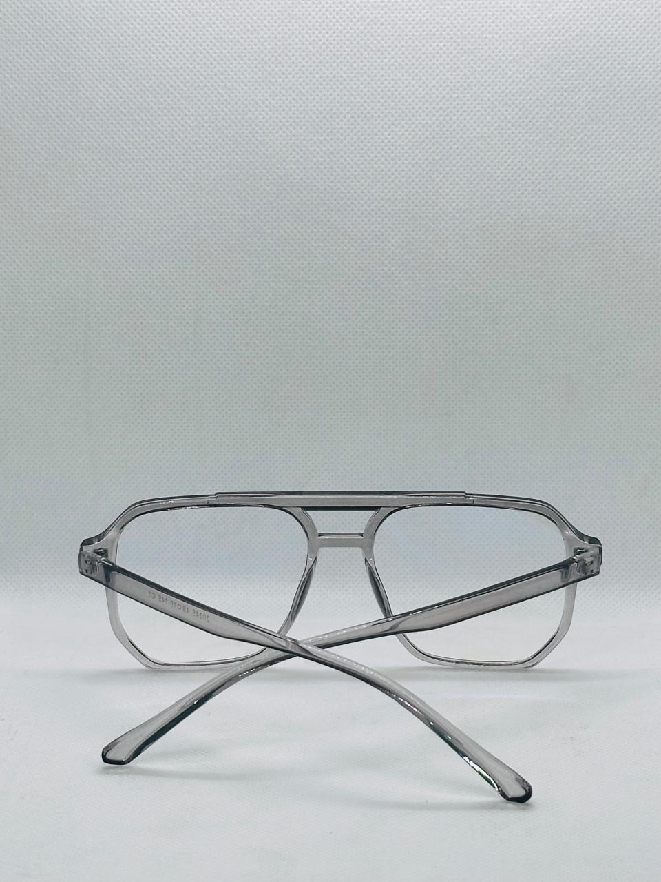 Double Bridge Optics Eye-wear - Grey - Square - Unisex