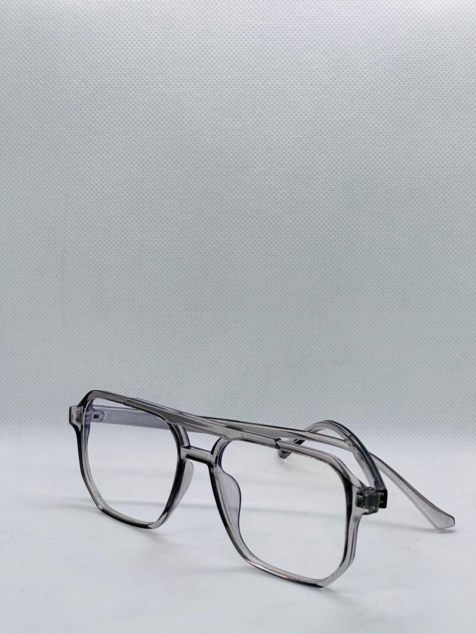 Double Bridge Optics Eye-wear - Grey - Square - Unisex