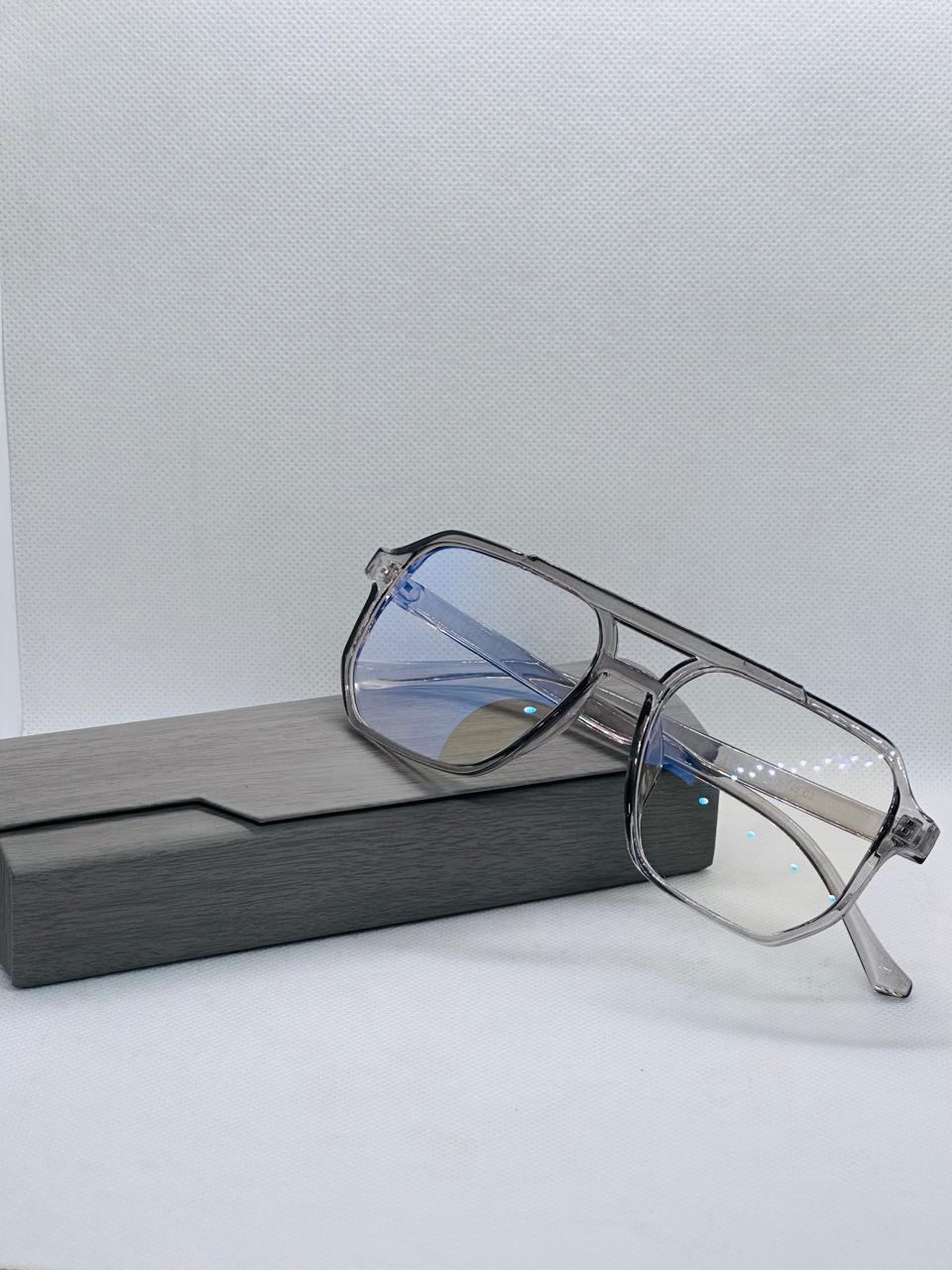 Double Bridge Optics Eye-wear - Grey - Square - Unisex