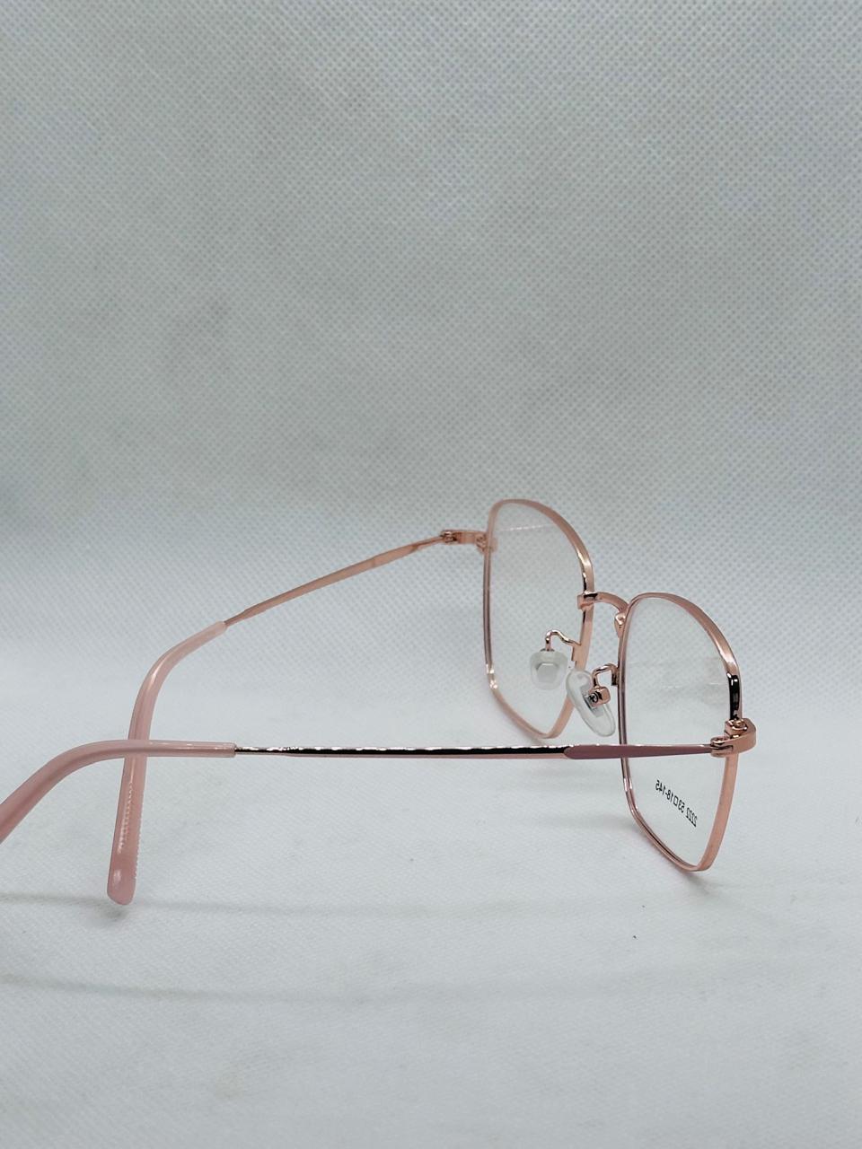 delicate light pink Eye-wear-women-Metal Frame-Eye-wear