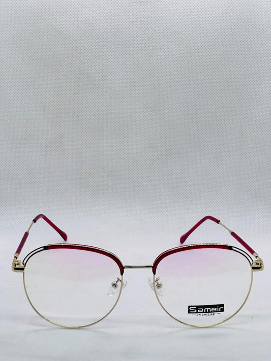 Old Money Metal Frame-Eye-wear Men- Maroon Gold