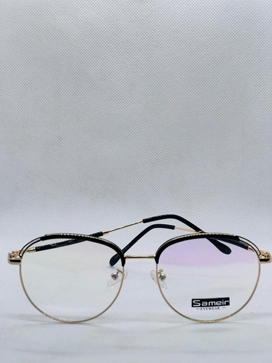 Old Money Metal Frame-Eye-wear Men- Black Gold