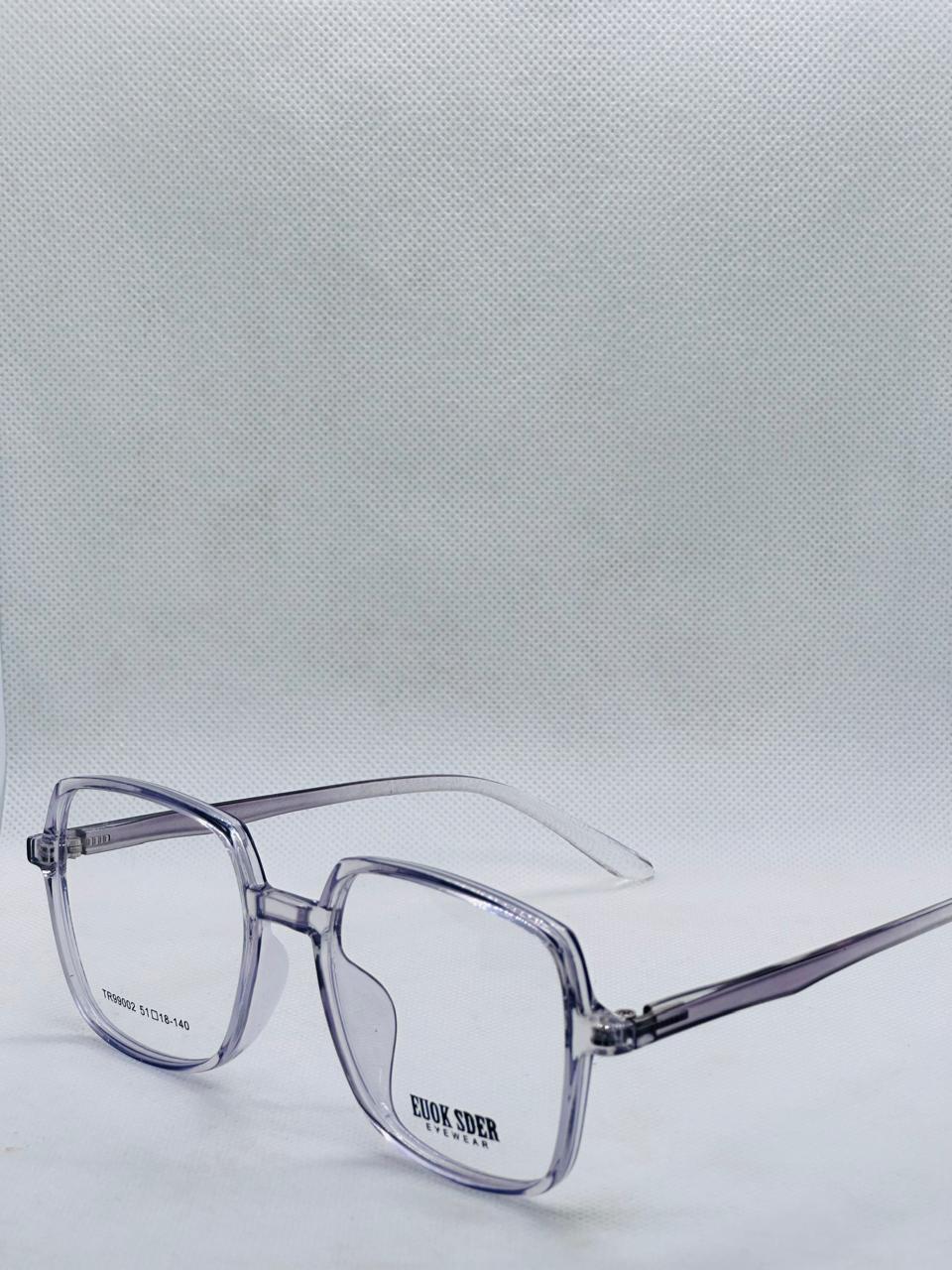 Grey Plastic Frame Transparent-Eye-wear-unisex