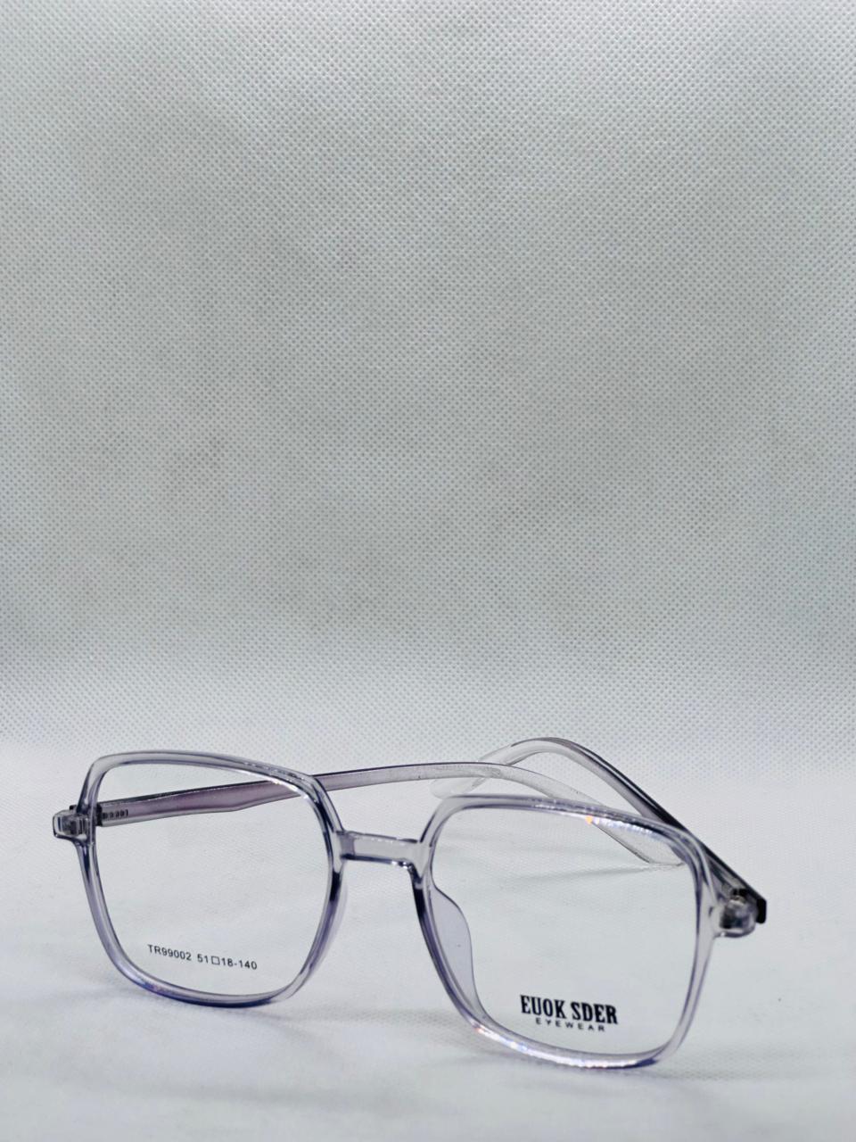 Grey Plastic Frame Transparent-Eye-wear-unisex