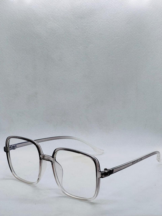 Plastic Grey Transparent Frame -unisex-Eye-wear