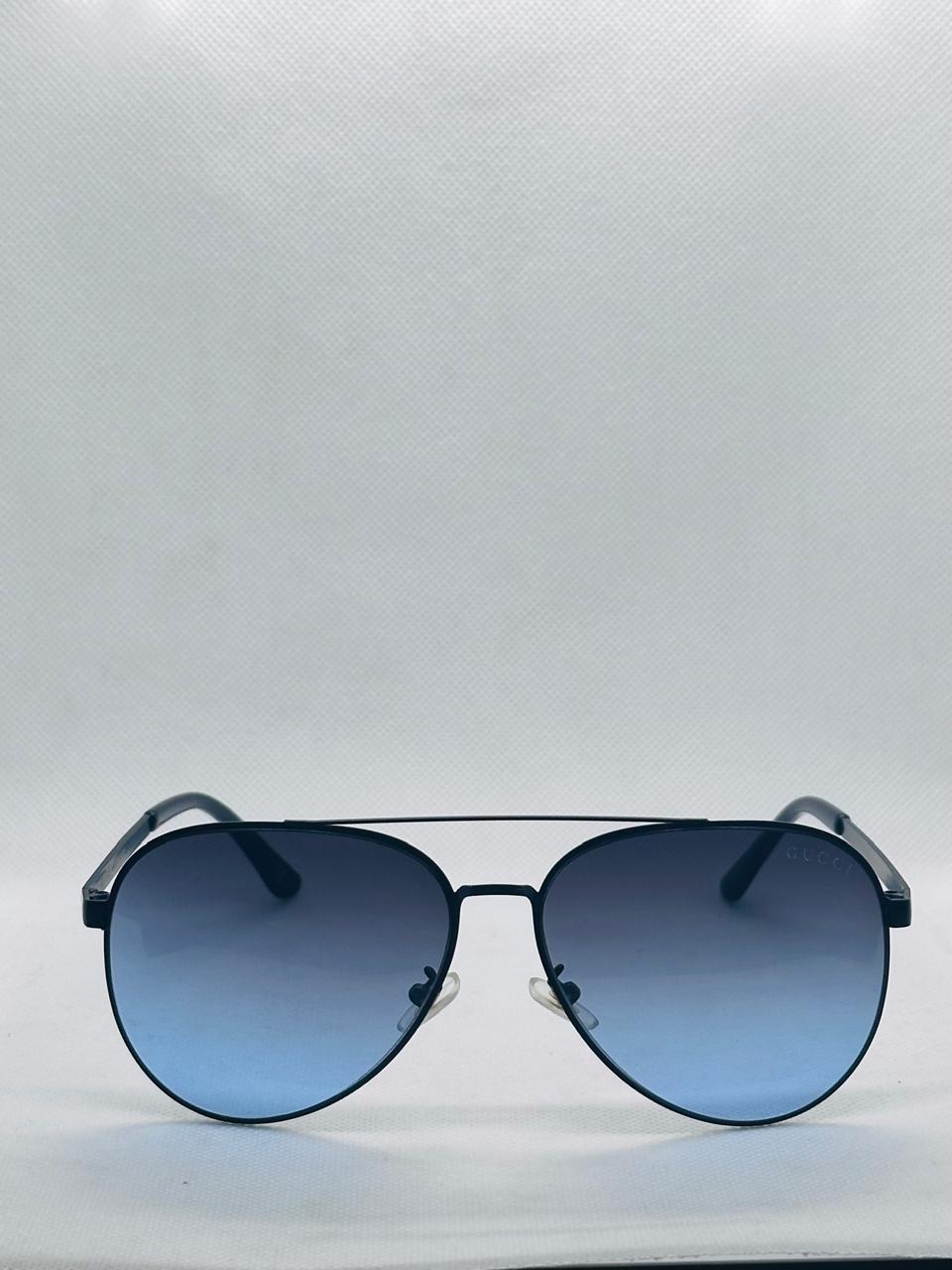 Blue Tint Double Bridge Sunglasses For Men's